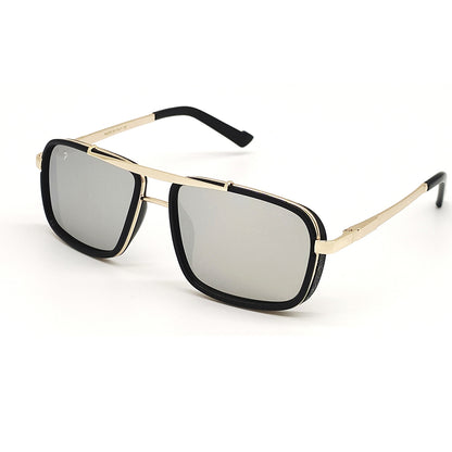 LEGEND 4413 Square Sunglasses (SUN-RN-4413-SIL3GLD-P)