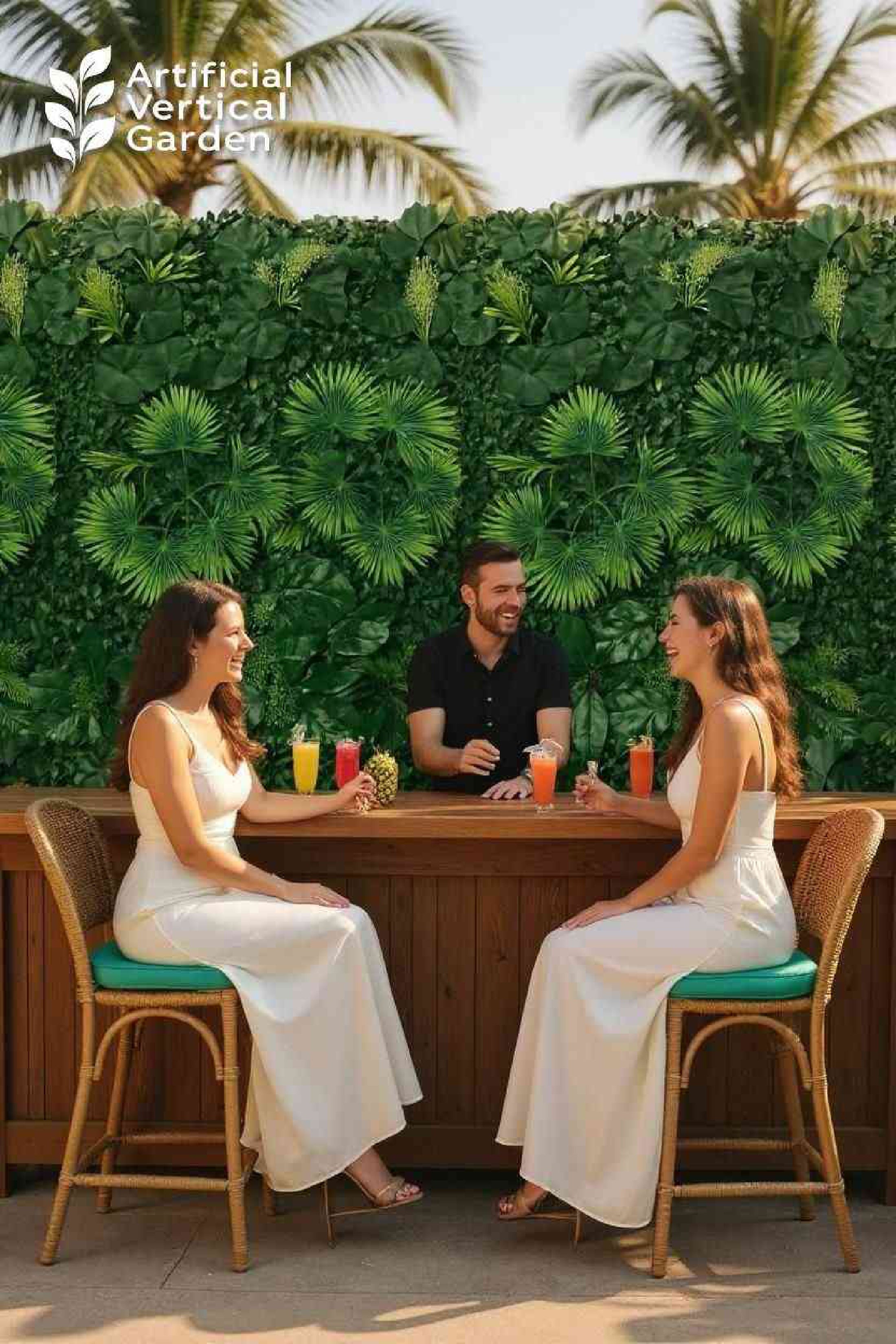 CR-N Artificial Grass Vertical Garden Sheet (Min 10pcs) (Size 16 x 24 Inches)