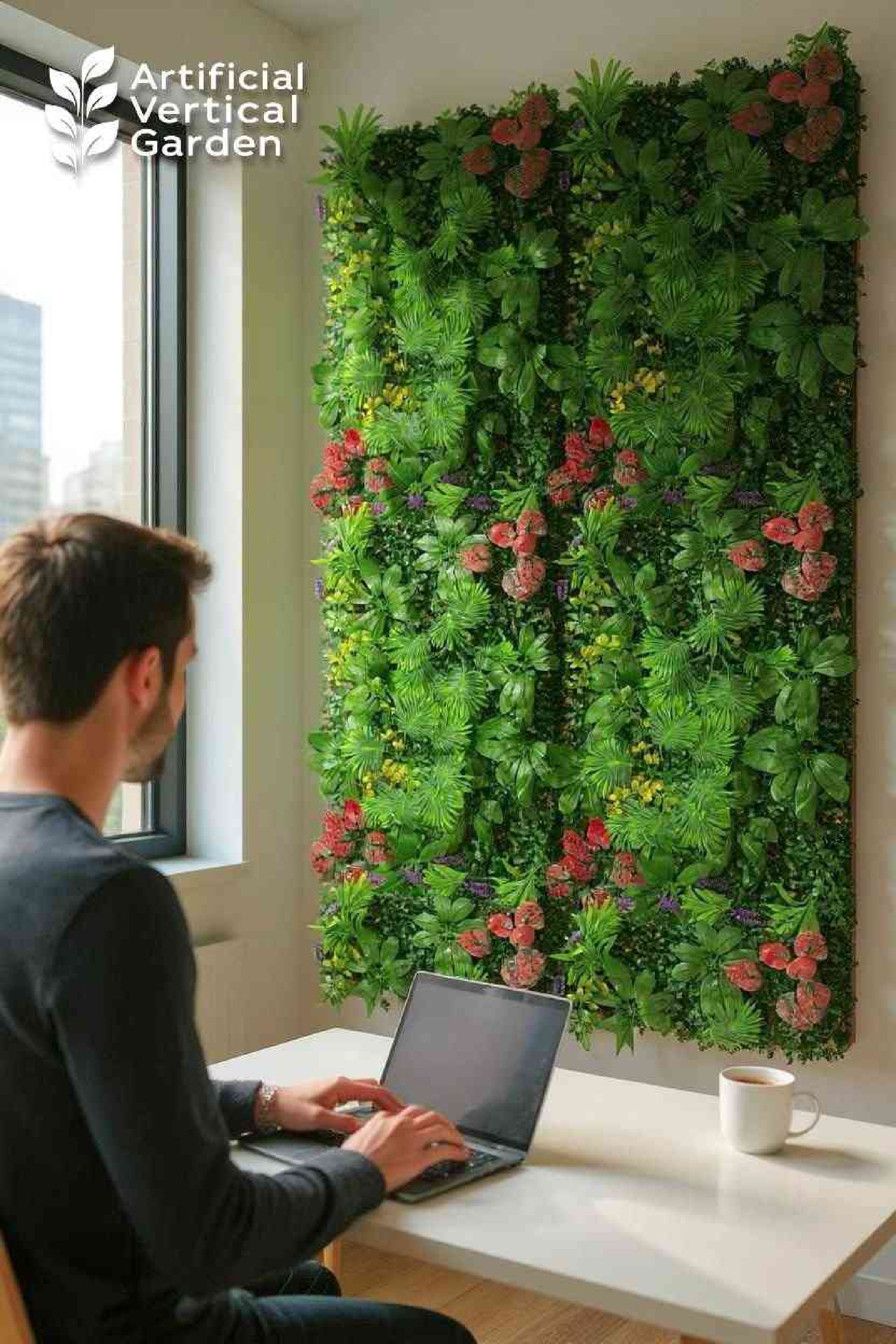 CR-H Artificial Grass Vertical Garden Sheet (Min 10pcs) (Size 16 x 24 Inches)