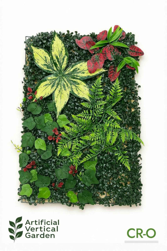 CR-O Artificial Grass Vertical Garden Sheet (Pack of 10pcs) (Size 16 x 24 Inches)
