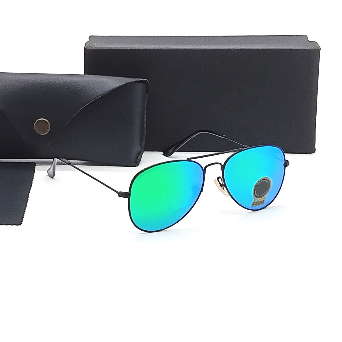 Purosangue 3026 Aviator Sunglasses (SUN-RN-3026-AQG3BLK-M) SWASTIK CREATIONS The Trend Point