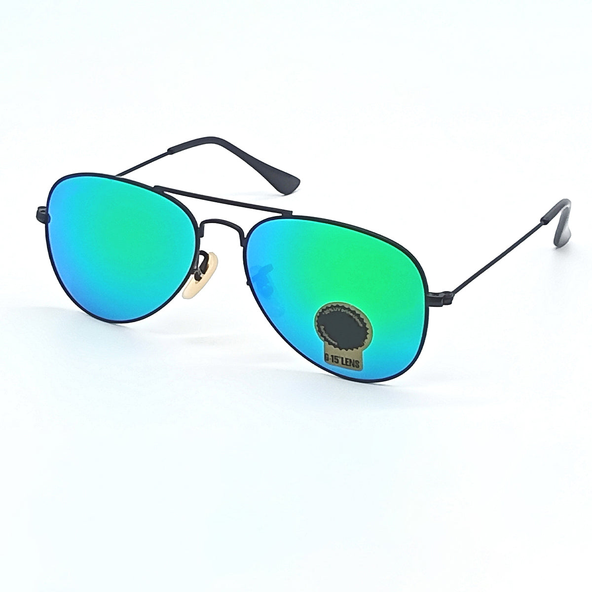 Purosangue 3026 Aviator Sunglasses (SUN-RN-3026-AQG3BLK-M) SWASTIK CREATIONS The Trend Point