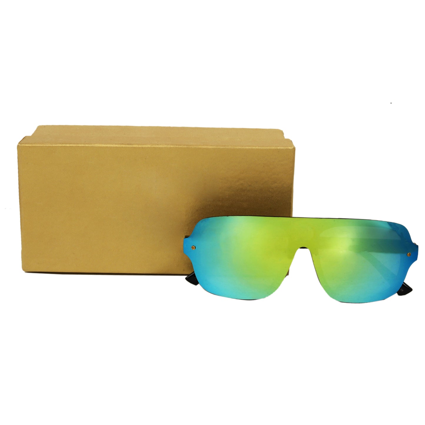 Aqua Green Ezkel Square Sunglasses (SUN-GC-3809-AQG3GLD) - SWASTIK CREATIONS The Trend Point SWASTIK CREATIONS The Trend Point