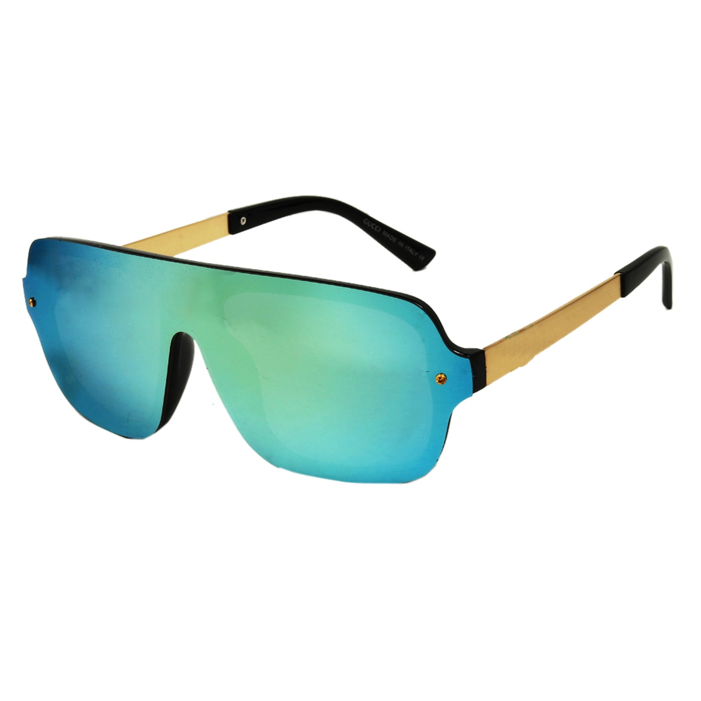 Aqua Green Ezkel Square Sunglasses (SUN-GC-3809-AQG3GLD) - SWASTIK CREATIONS The Trend Point SWASTIK CREATIONS The Trend Point