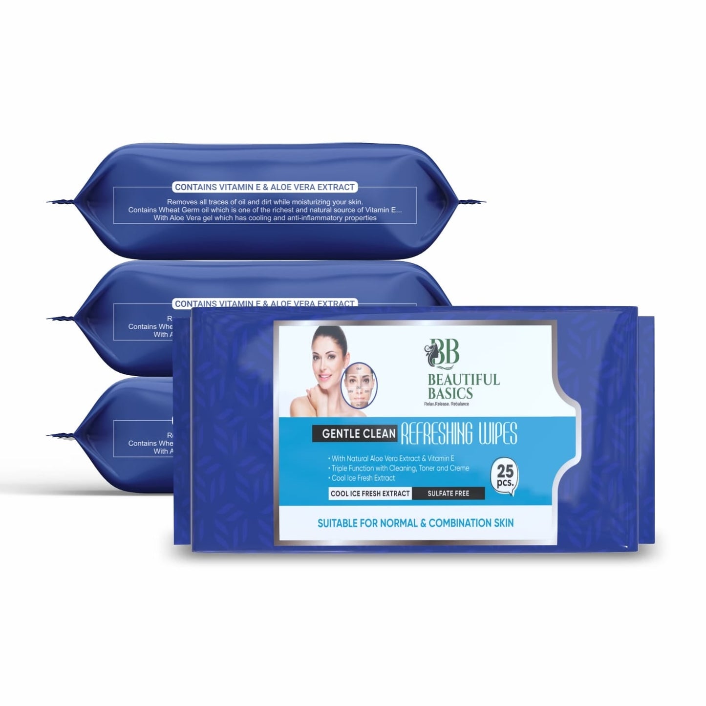 Sensitive & Normal Skin Face Wipes  SWASTIK CREATIONS The Trend Point