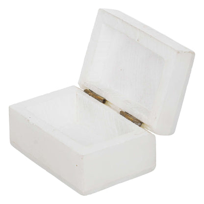 White Marble with floral inlay work Trinket Jewelry Box for Multi Purpose Use and Perfect Gifts for Women and Girls (NMB-RBX1) - SWASTIK CREATIONS The Trend Point