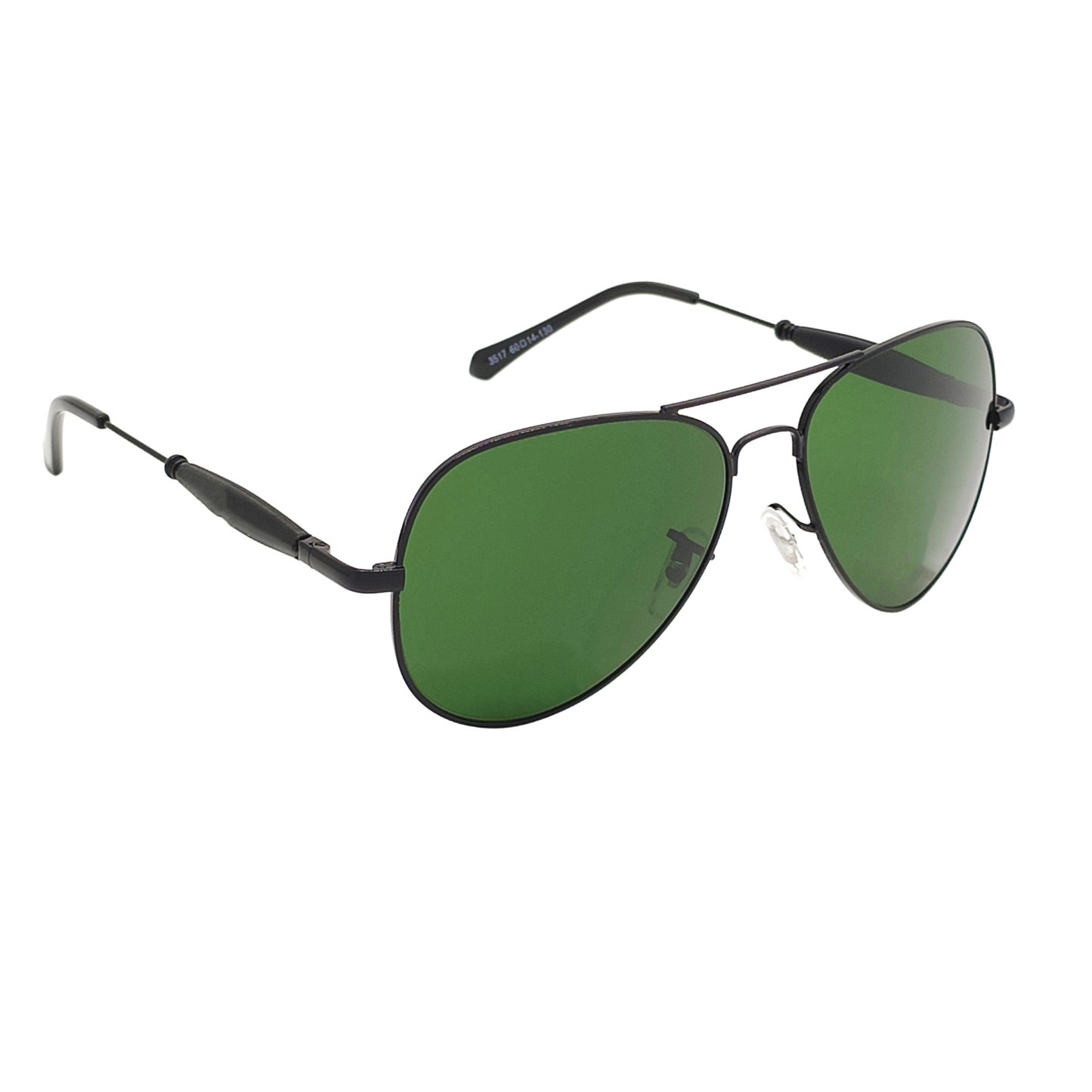 Green Ancestral Aviator Sunglasses (SUN-RN-3517-GRN1BLK-M) SWASTIK CREATIONS The Trend Point