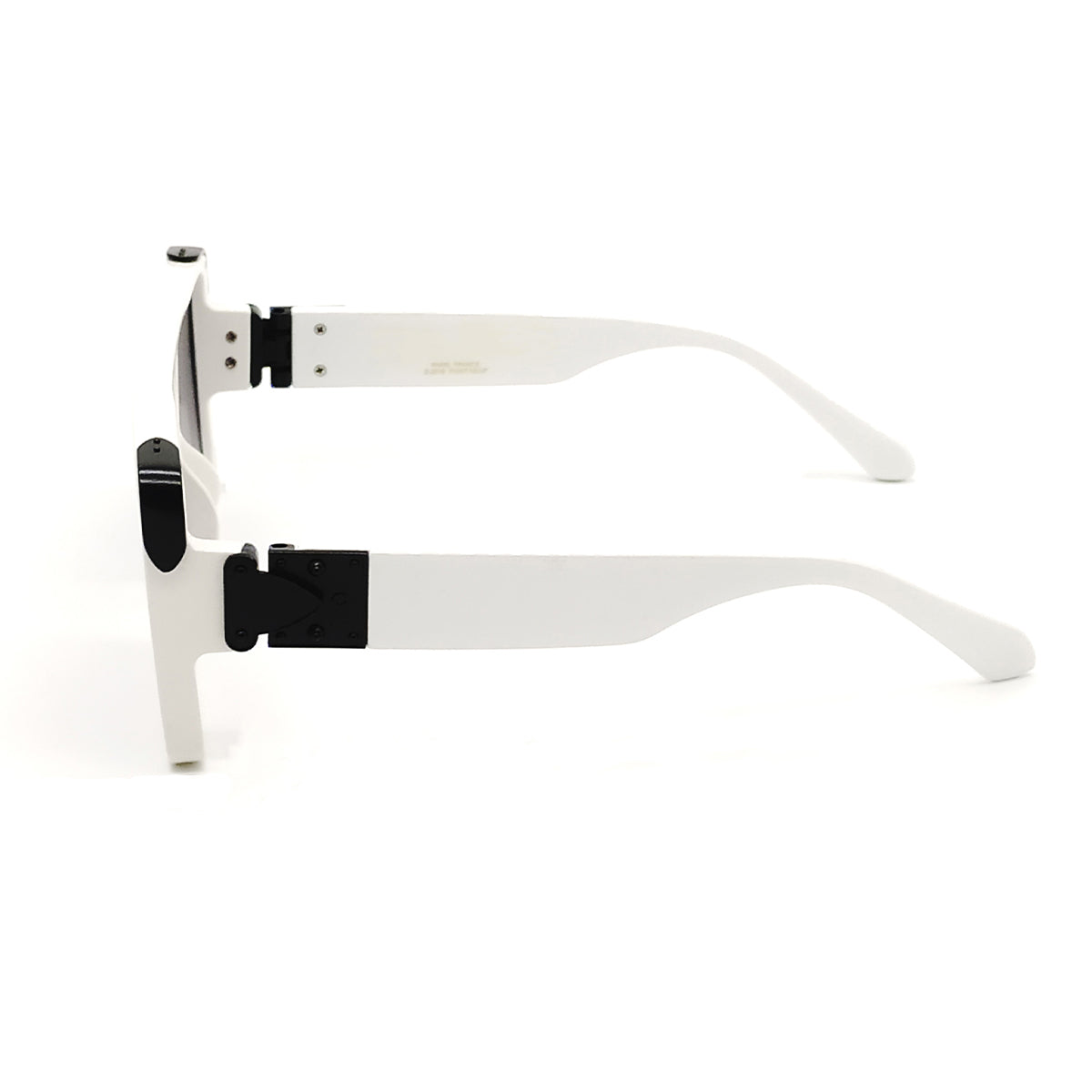 Black Manchester Square Sunglasses (SUN-LV-1258-BLK2BLK-WHITE) SWASTIK CREATIONS The Trend Point