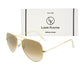 Brown Armstoner Aviator Premium Sunglasses (SUN-LK-3026-BRN2GLD-M)