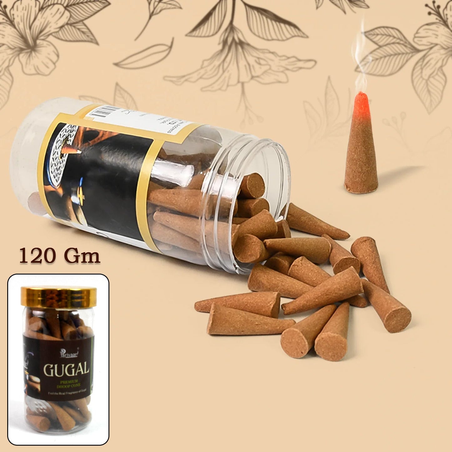 Mix Flavour Dhoop Cones, Premium Dhoop (120 GM/ Mix/ 1pc) SWASTIK CREATIONS The Trend Point