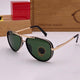 Frogurist 4414 Aviator Sunglasses (SUN-RN-4414-GRN1GLD-M)