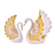 Swastik Trend Point Swan Pair Feather Design Sculpture for Home Decor Decorative Showpiece (Set of 2 Pc, Small, White) showpiece 30cm*11cm*20cm