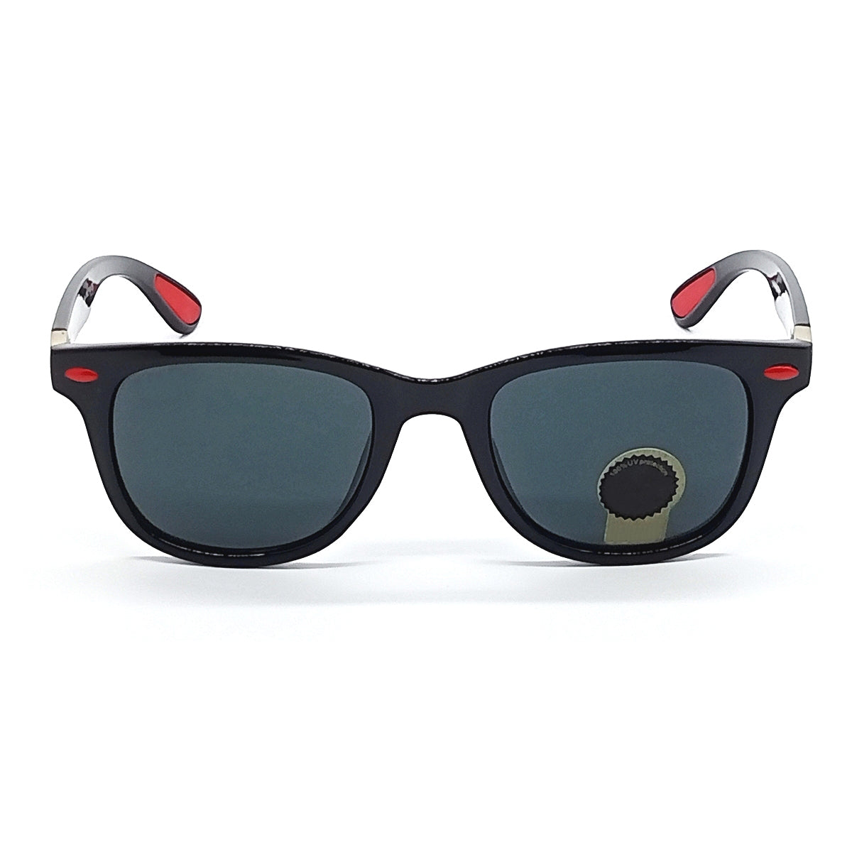 Black VENOM Square Sunglasses (SUN-RN-4195-BLK1GLD-M) SWASTIK CREATIONS The Trend Point