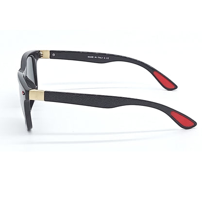 Black VENOM Square Sunglasses (SUN-RN-4195-BLK1GLD-M)