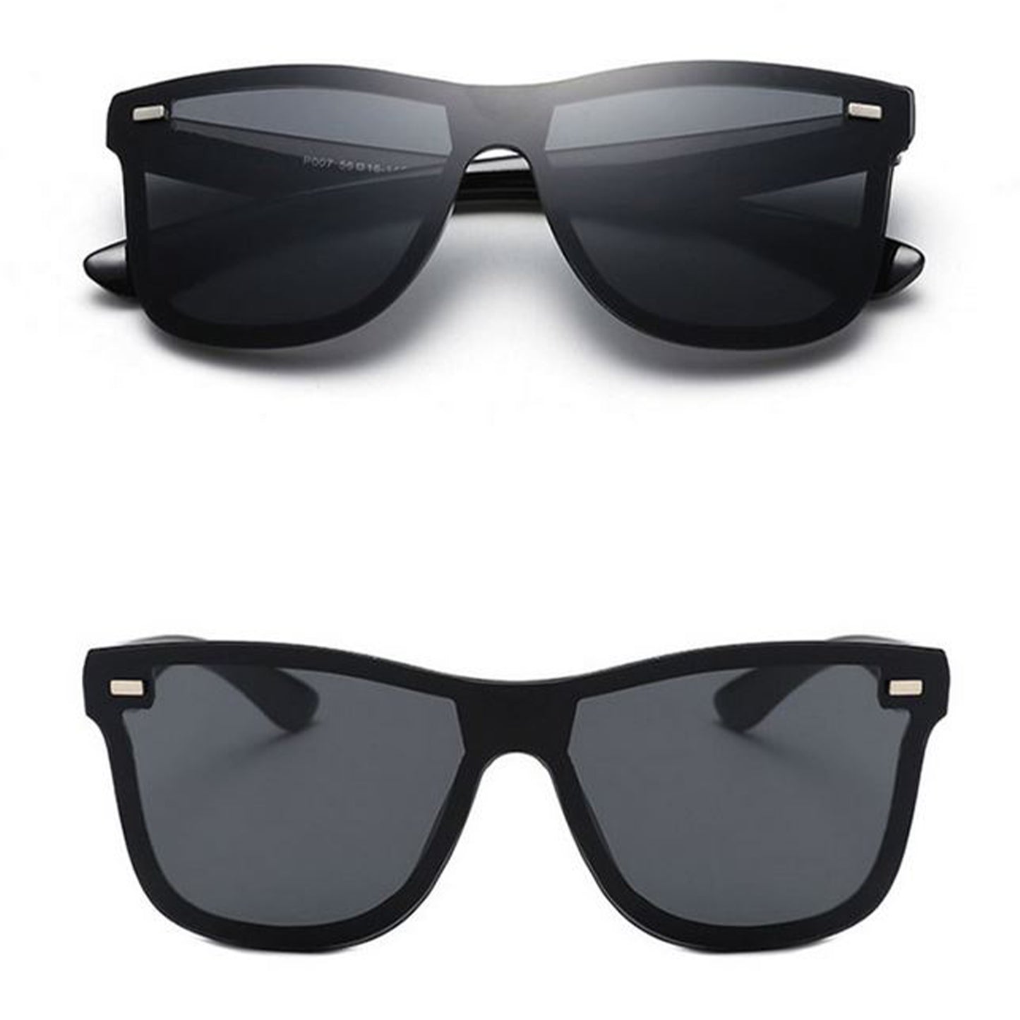 Black Wildckey Square Sunglasses (SUN-RN-0650-BLK1BLK-P) SWASTIK CREATIONS The Trend Point