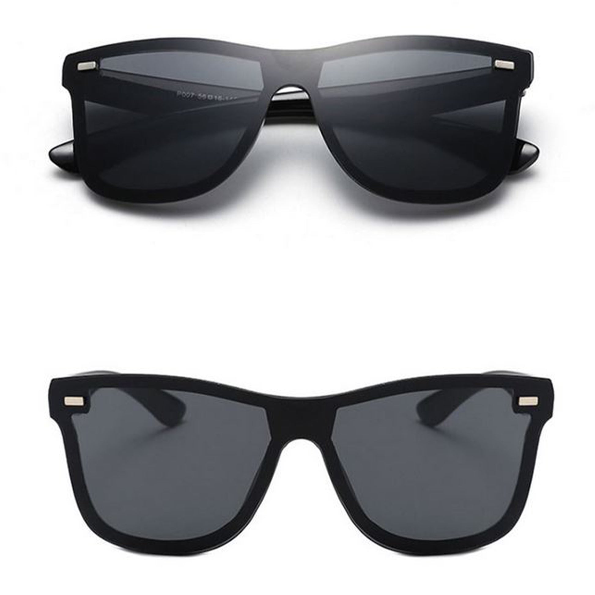 Black Wildckey Square Sunglasses (SUN-RN-0650-BLK1BLK-P)