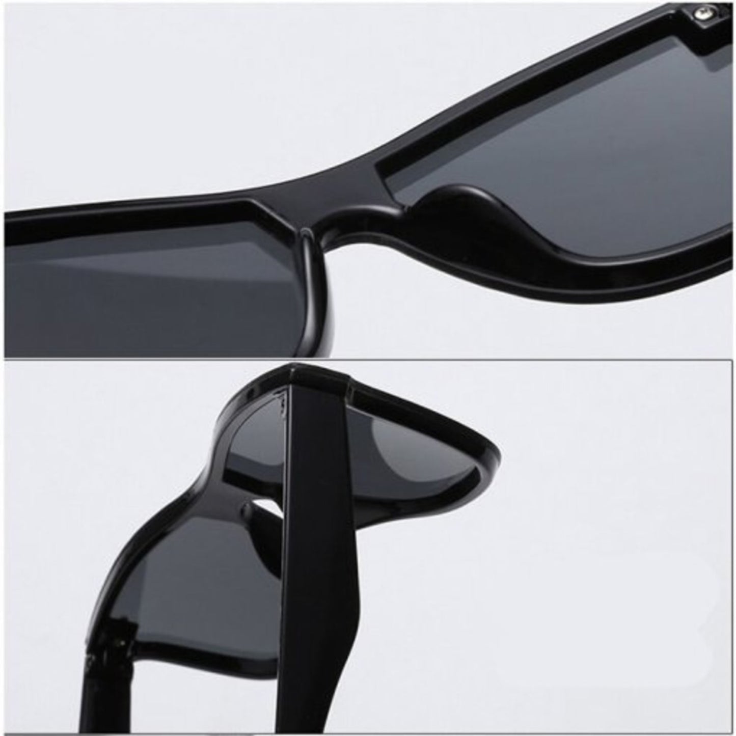 Black Wildckey Square Sunglasses (SUN-RN-0650-BLK1BLK-P) SWASTIK CREATIONS The Trend Point