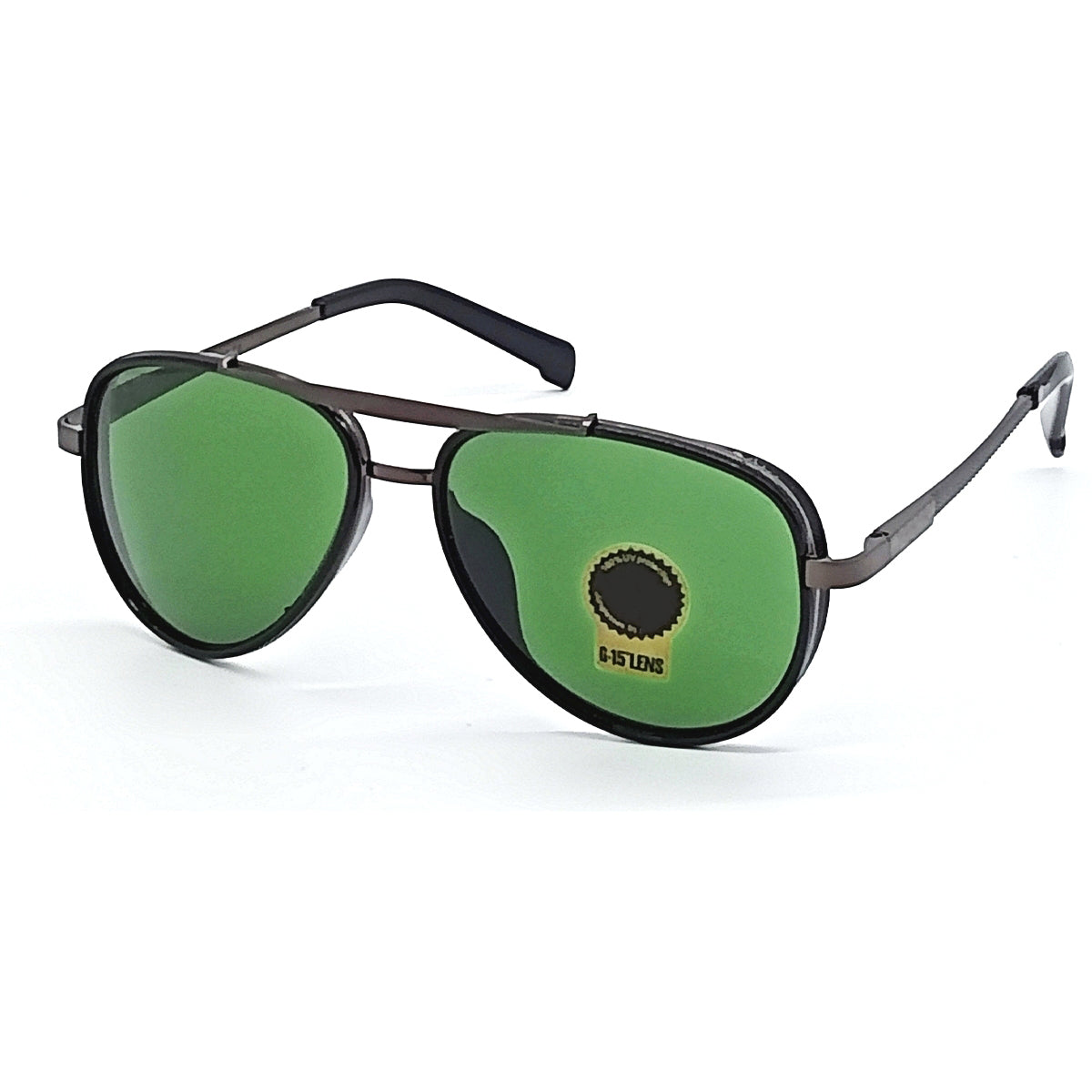 Frogurist 4414 Aviator Sunglasses (SUN-RN-4414-GRN1BLK-M) SWASTIK CREATIONS The Trend Point