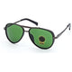 Frogurist 4414 Aviator Sunglasses (SUN-RN-4414-GRN1BLK-M)