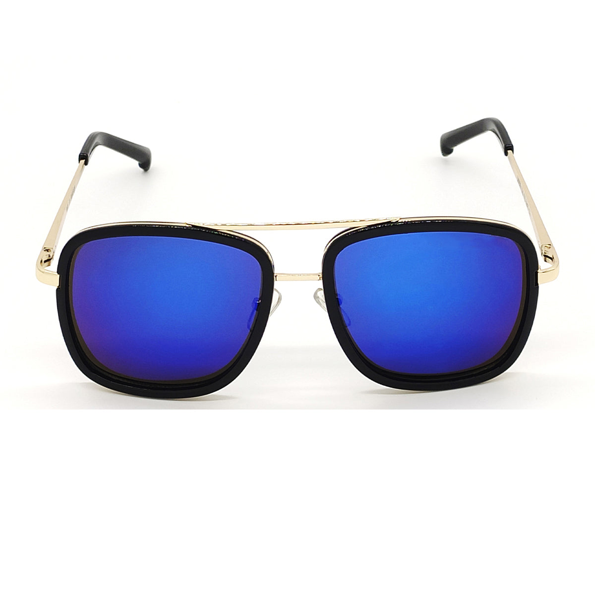 Blue HUMBLEE Square Sunglasses (SUN-LC-0652-BLU3GLD-LARGE) - SWASTIK CREATIONS The Trend Point SWASTIK CREATIONS The Trend Point