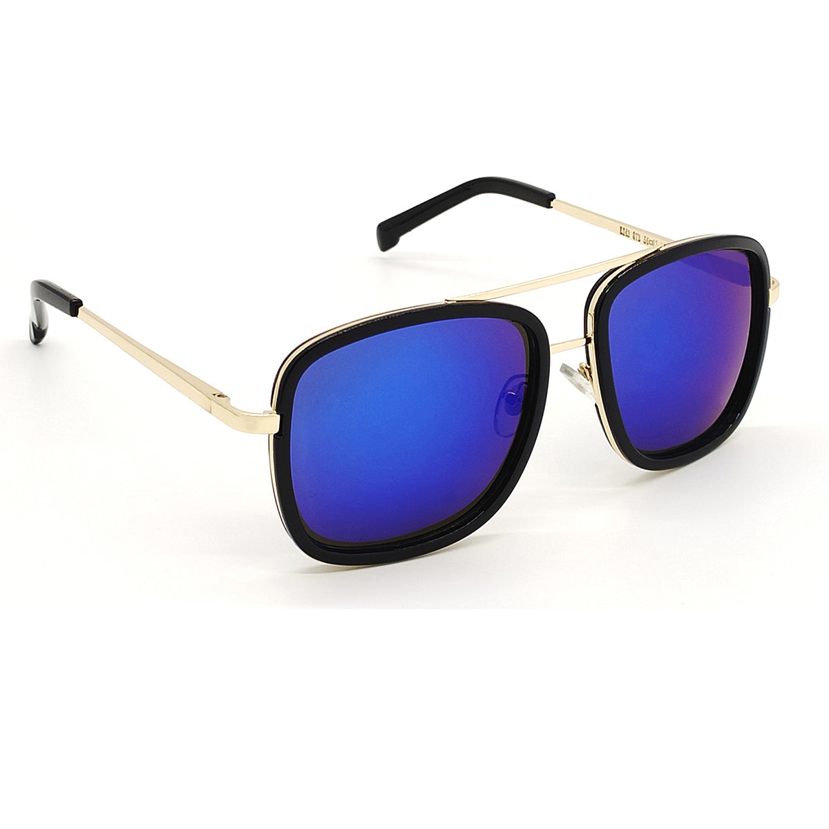 Blue HUMBLEE Square Sunglasses (SUN-LC-0652-BLU3GLD-LARGE) - SWASTIK CREATIONS The Trend Point SWASTIK CREATIONS The Trend Point