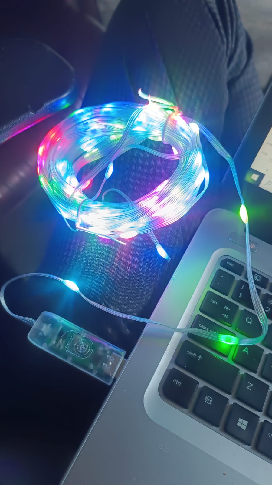 Multi Coloured 10M RGB LED Strip Lights (1 Pc / Loose) SWASTIK CREATIONS The Trend Point