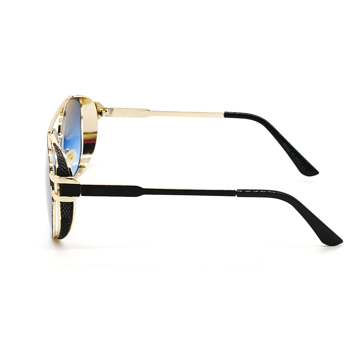 Blue Firenze Aviator Sunglasses (SUN-LV-7039-BLU2GLD) SWASTIK CREATIONS The Trend Point