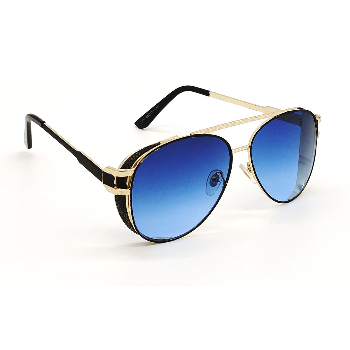 Blue Firenze Aviator Sunglasses (SUN-LV-7039-BLU2GLD) SWASTIK CREATIONS The Trend Point