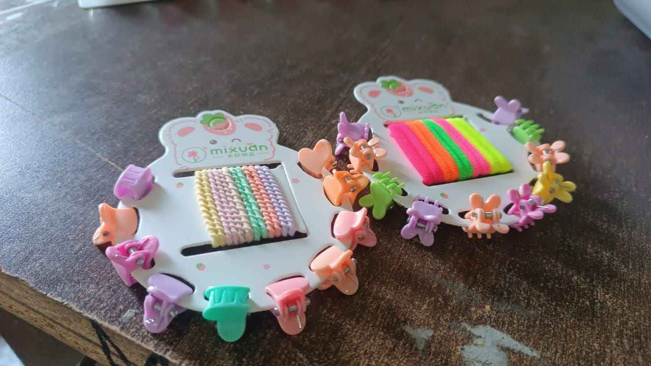 Hair Clips & Hairband for Girls Kids Hair Accessories (22 Pcs Set / Mix Design) SWASTIK CREATIONS The Trend Point