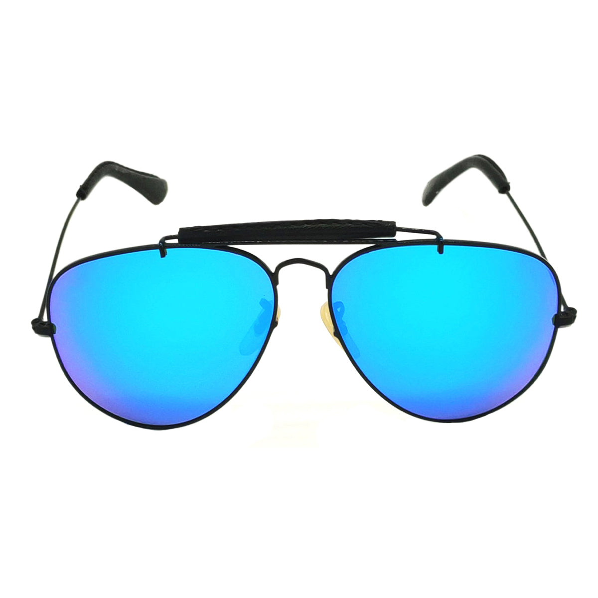 Aqua Blue Novaper Aviator Sunglasses (SUN-RN-3422-AQB3BLK-M) SWASTIK CREATIONS The Trend Point