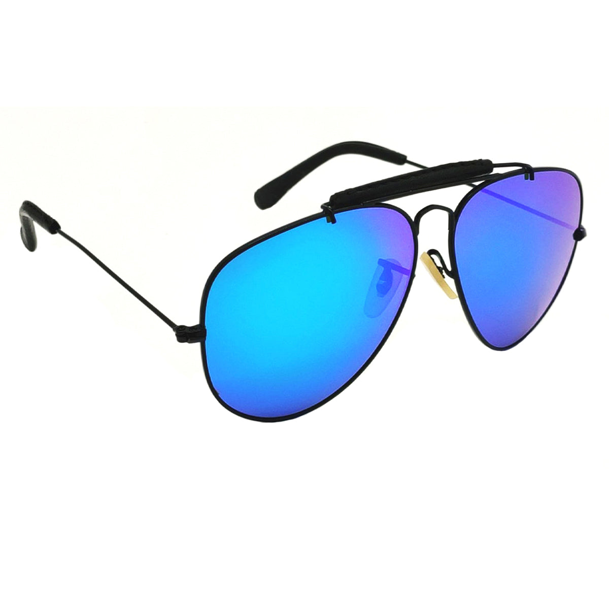 Aqua Blue Novaper Aviator Sunglasses SUN RN 3422 AQB3BLK M