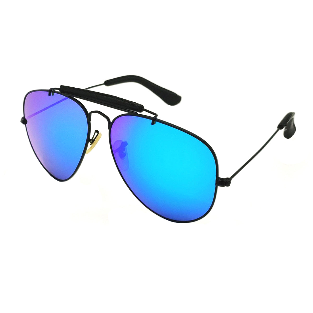 Aqua Blue Novaper Aviator Sunglasses (SUN-RN-3422-AQB3BLK-M) SWASTIK CREATIONS The Trend Point