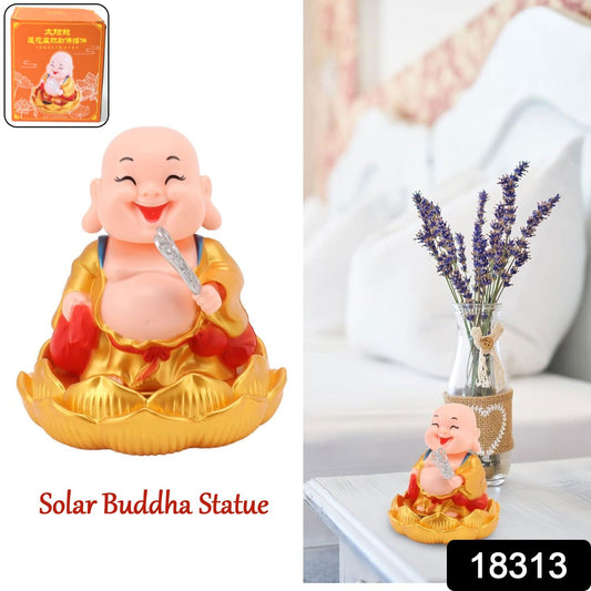 Solar Power Moving Buddha Car Ornament 