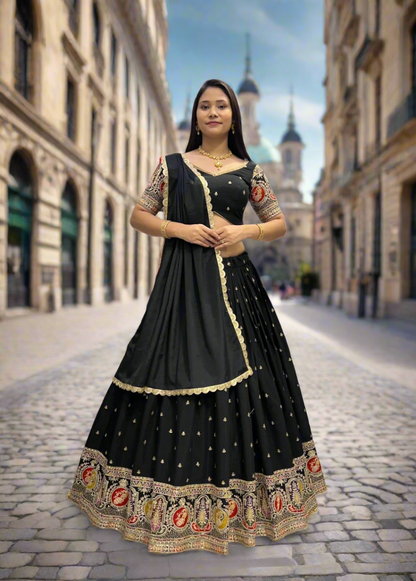 Roman Silk Lehenga ( KESH 406628)