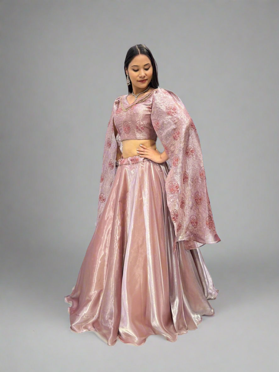 Heavy Jimmy Chu Lehenga (KESH406 619) SWASTIK CREATIONS The Trend Point