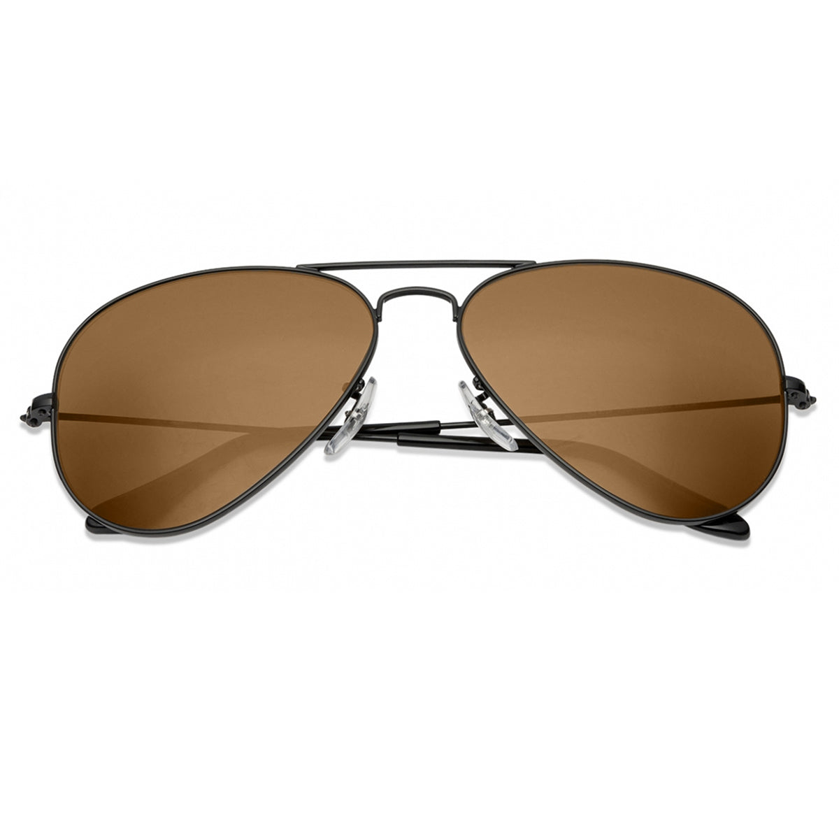 Purosangue 3026 Aviator Sunglasses (SUN-RN-3026-BRN1BLK-M) SWASTIK CREATIONS The Trend Point