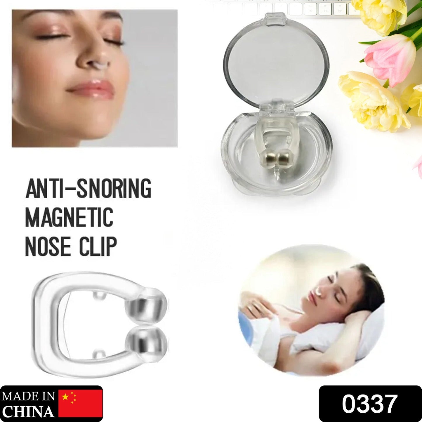 Anti Snore device for men and woman Silicone Magnetic Nose Clip For heavy Snoring sleeper, Snore Stopper, Anti Snoring Device (1 Pc) SWASTIK CREATIONS The Trend Point