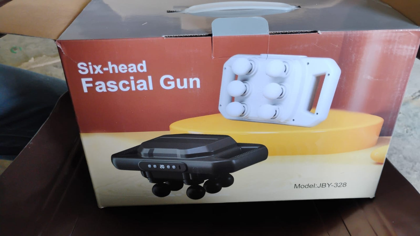 Handheld Full Body Massager 6-Head Massage Gun (1 Pc / Mix Color) SWASTIK CREATIONS The Trend Point