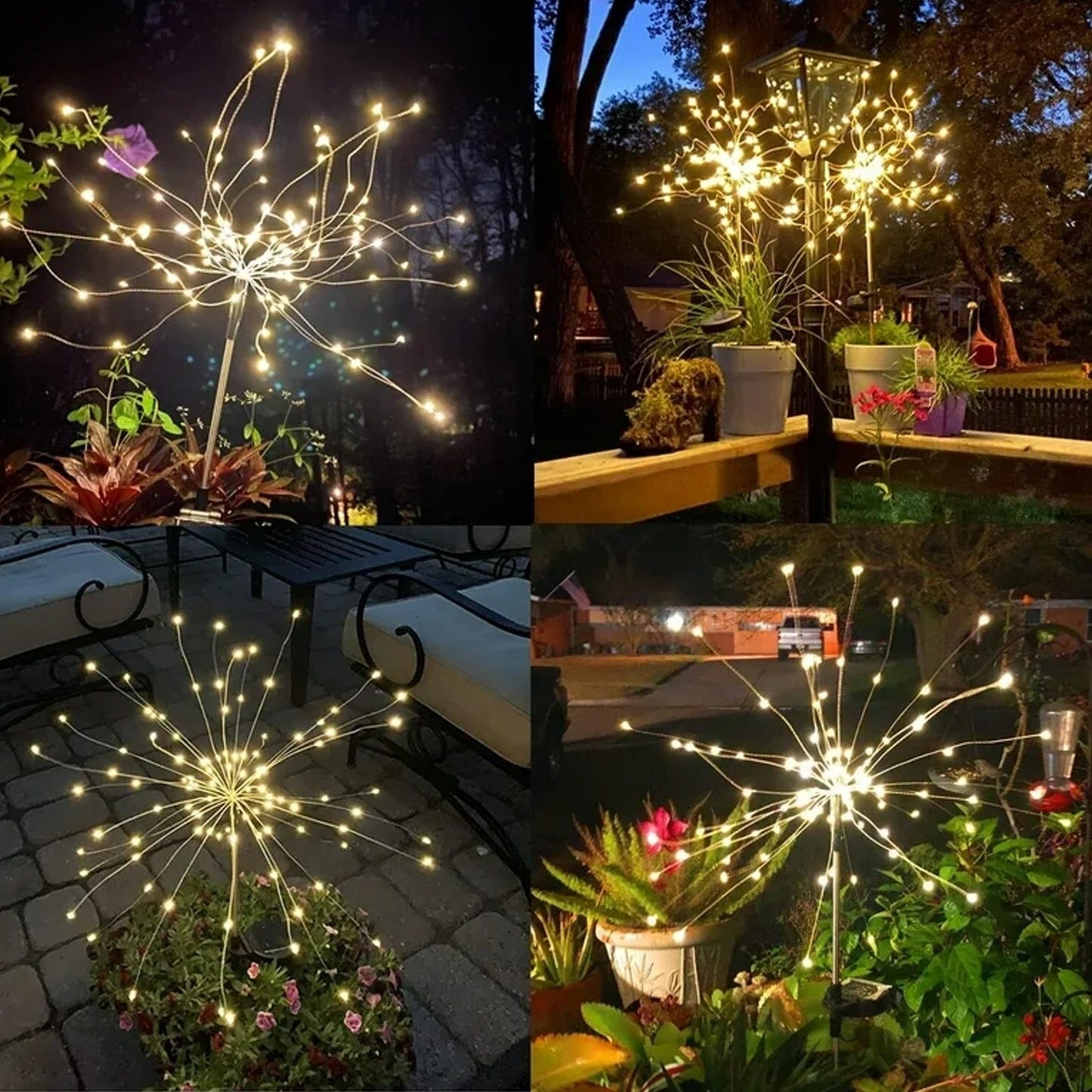 Colorful Multi Led Outdoor Solar Garden Lights (4 Pcs Set) SWASTIK CREATIONS The Trend Point