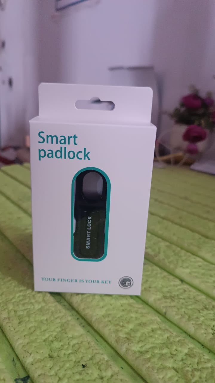 Small USB Rechargeable Smart Fingerprint Padlock for Locker SWASTIK CREATIONS The Trend Point