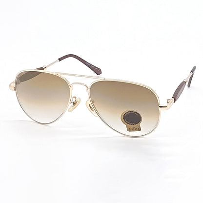 Brown Ancestral Aviator Sunglasses (SUN-RN-3517-BRN2GLD-M)