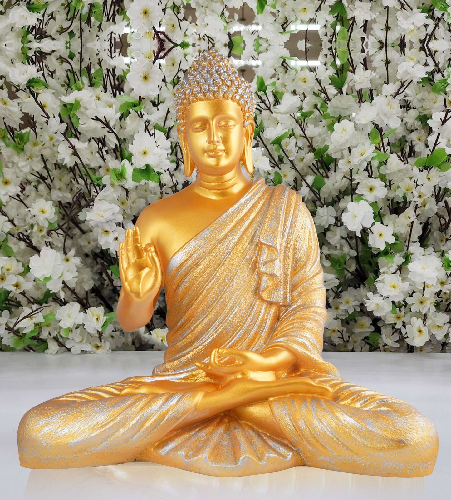 Swastik Trend Point Gautam Buddha Statue Showpiece Idol Figurine for Feng Sui, Vastu, Home Decor, Office, Diwali, Gifting, Living Room, Bedroom, Study Table -1 SWASTIK CREATIONS The Trend Point