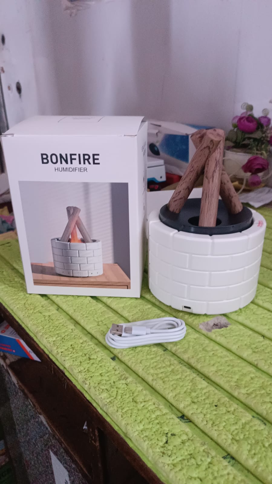 Bonfire Shaped Diffuser Essential Oil Diffuser Multi Function Flame Oil Diffuser (1 Pc) SWASTIK CREATIONS The Trend Point