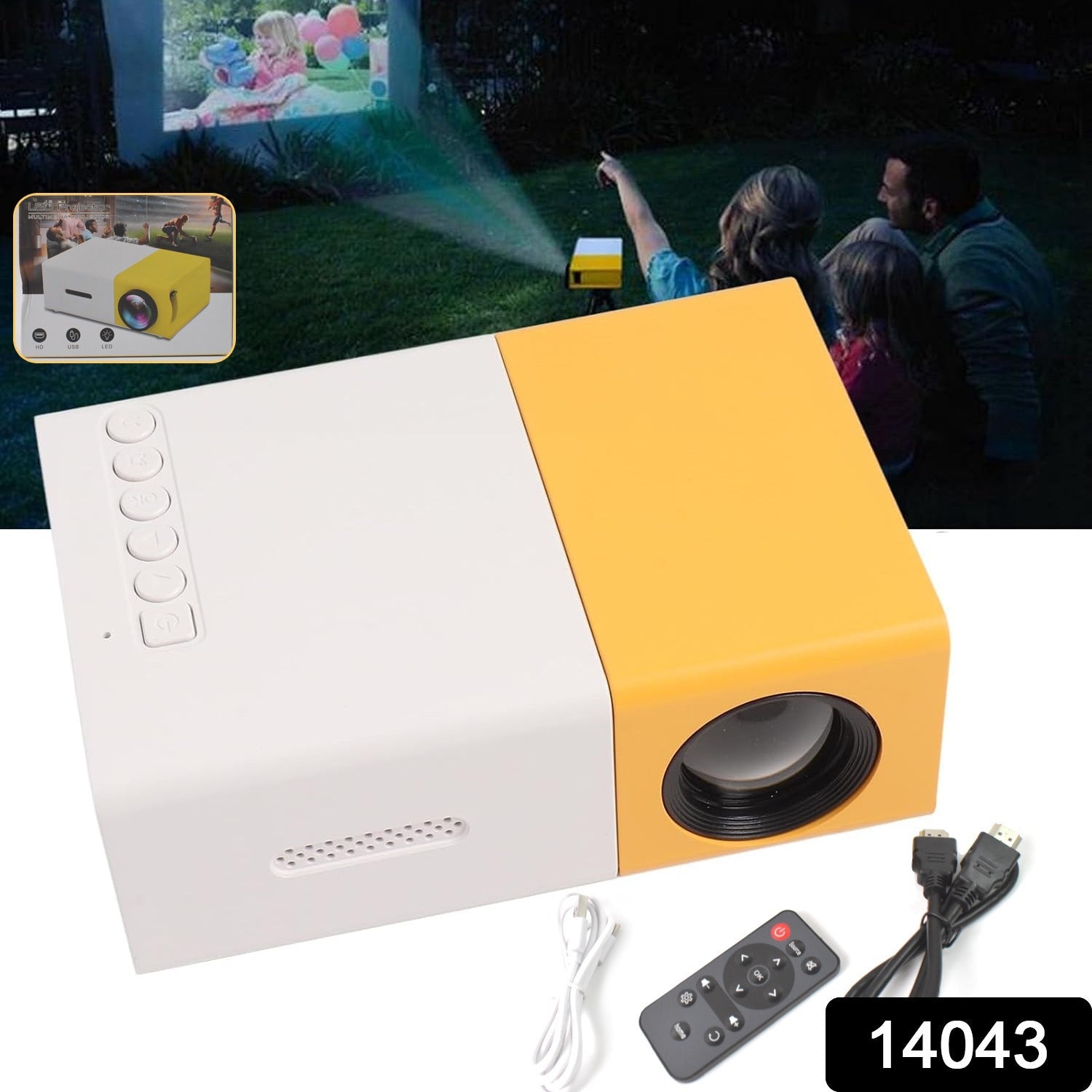 Mini Movie Projector, LCD Screen (1 Pc)