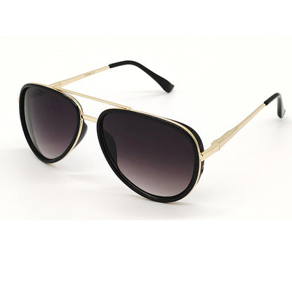 Lusso 0756 Aviator Sunglasses (SUN-LC-0756-BLK2GLD) - SWASTIK CREATIONS The Trend Point