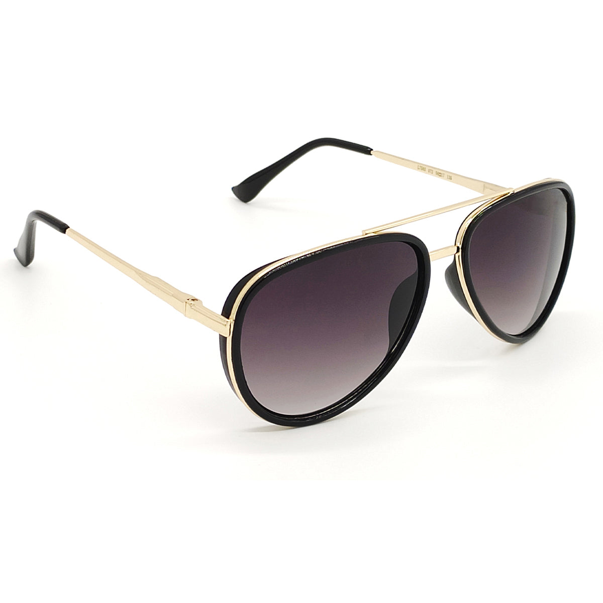 Lusso 0756 Aviator Sunglasses (SUN-LC-0756-BLK2GLD) - SWASTIK CREATIONS The Trend Point SWASTIK CREATIONS The Trend Point