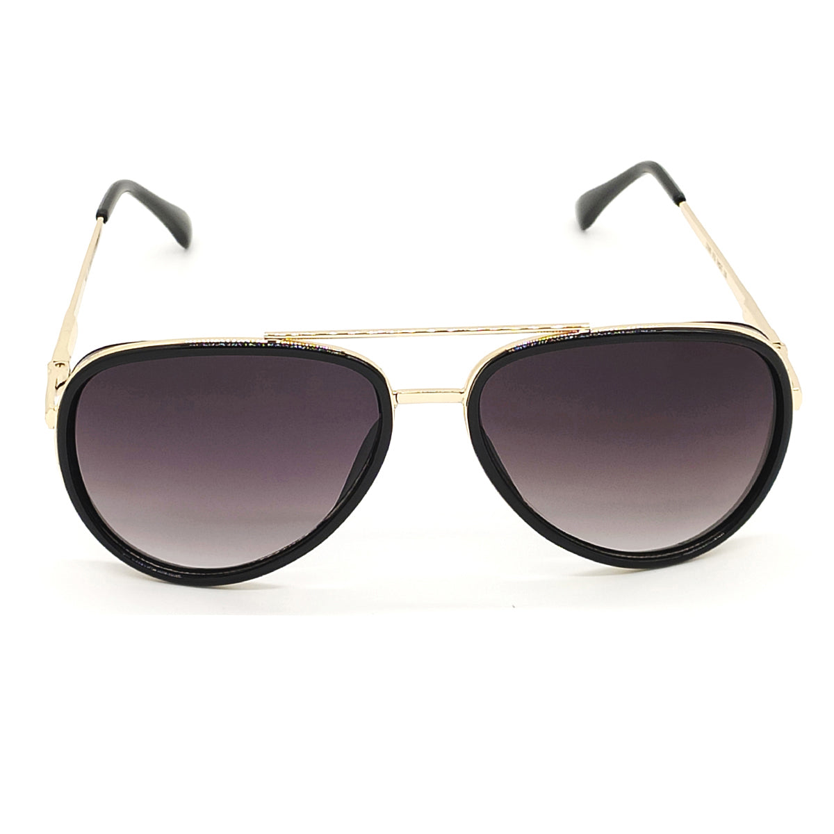 Lusso 0756 Aviator Sunglasses (SUN-LC-0756-BLK2GLD) - SWASTIK CREATIONS The Trend Point SWASTIK CREATIONS The Trend Point