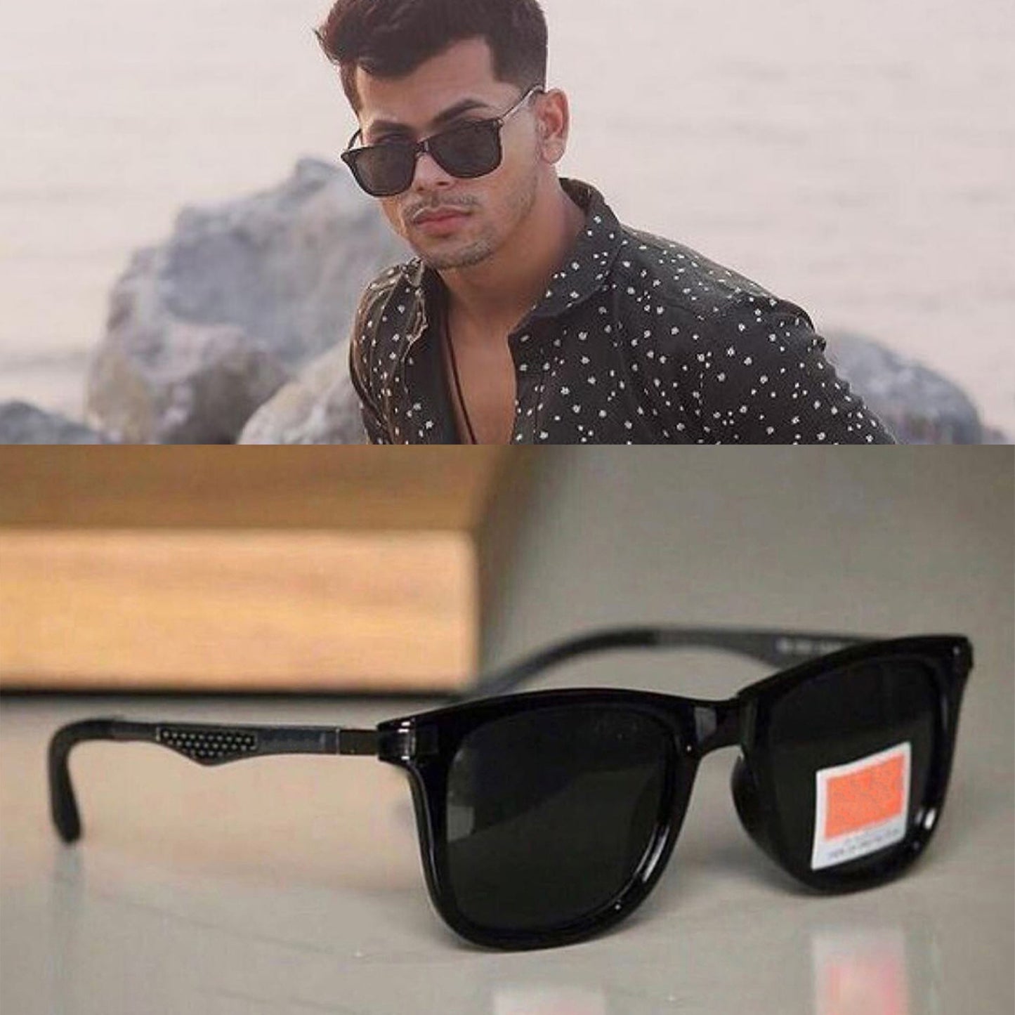 GODFATHER 4287 Square Sunglasses (SUN-RN-4287-BLK1BLK-M) SWASTIK CREATIONS The Trend Point