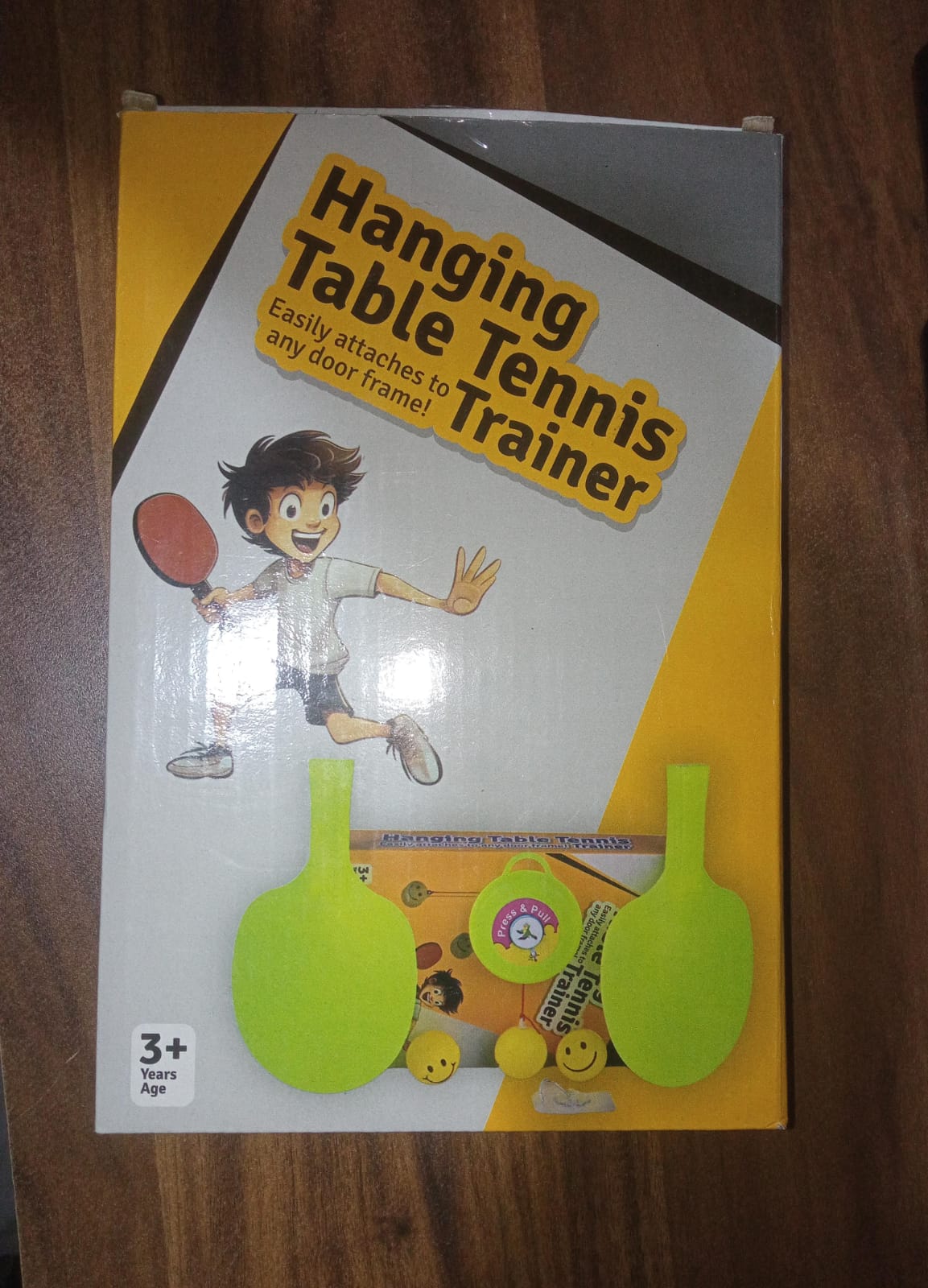 Hanging Table Tennis Trainer Set with Three Ball (1 Set) SWASTIK CREATIONS The Trend Point