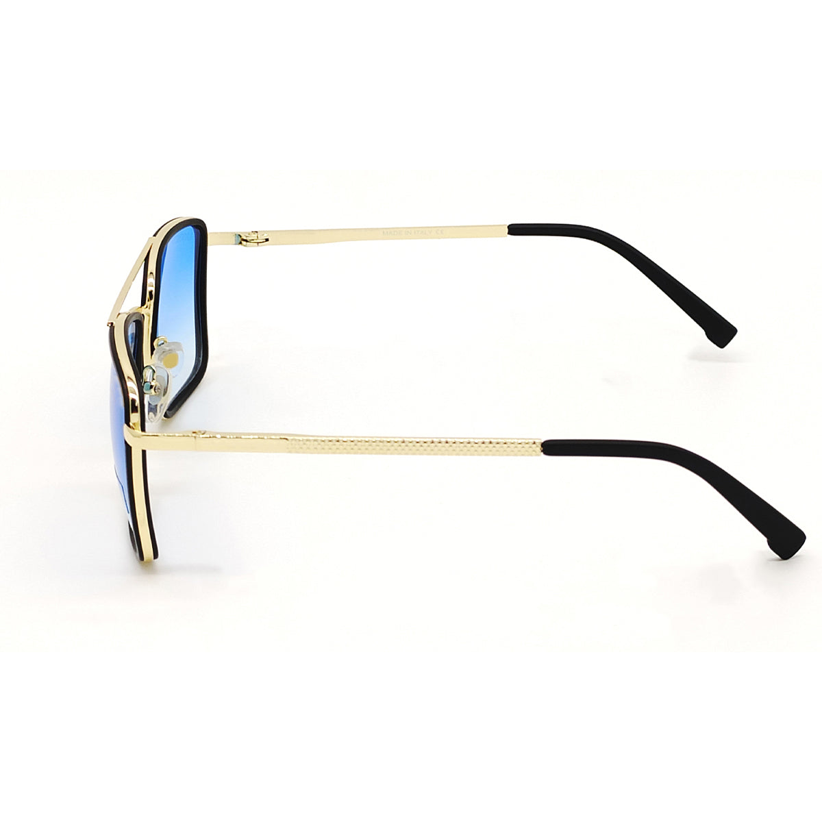 Blue HUMBLEE Square Sunglasses (SUN-LC-0652-BLU2GLD-MEDIUM) - SWASTIK CREATIONS The Trend Point SWASTIK CREATIONS The Trend Point